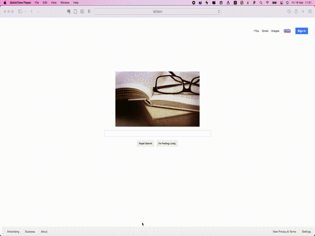 TTDS Online Paper Search Engine